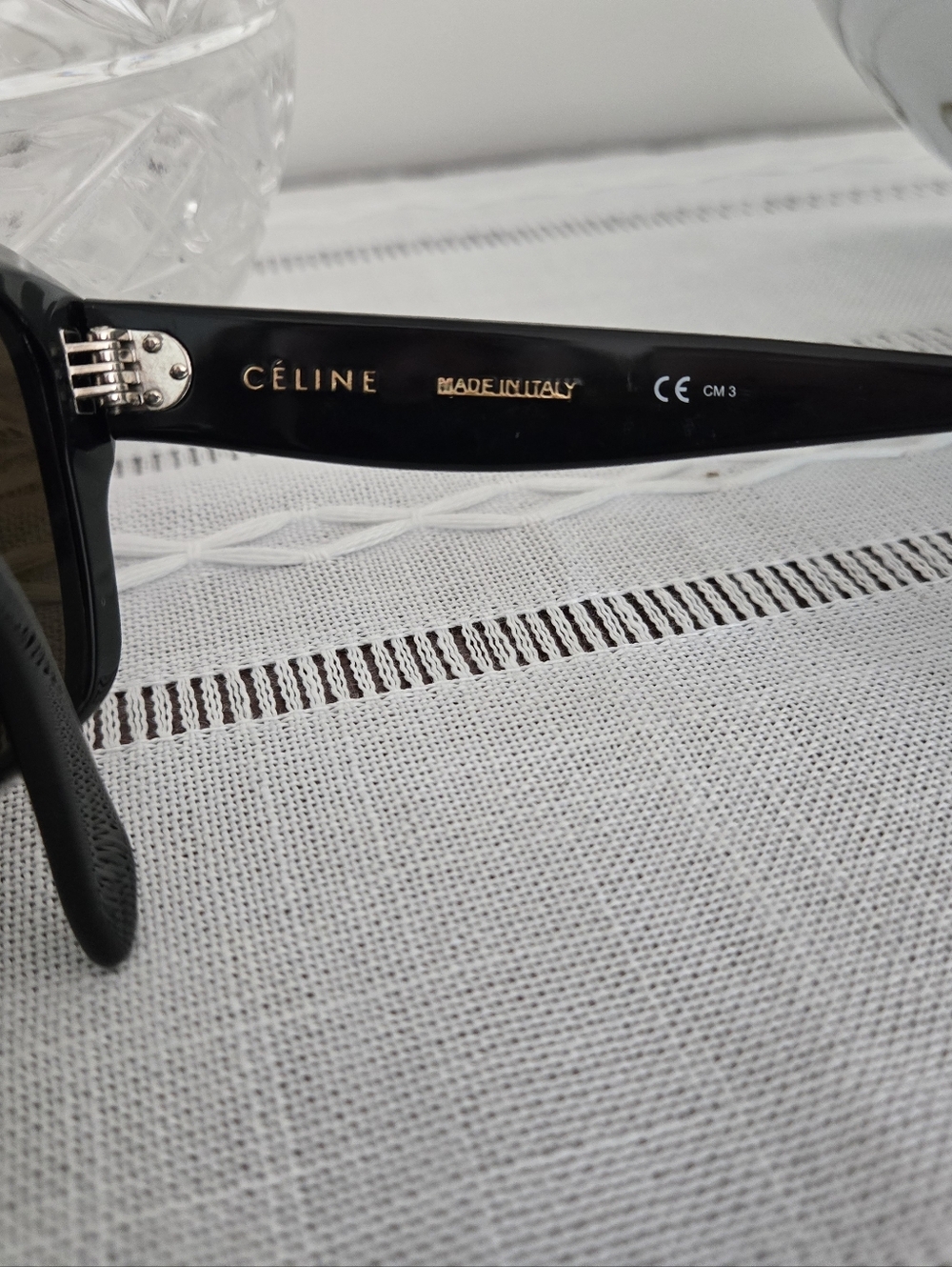 CELINE Classic Black Rectangular Sunglasses - Women Accessories - Picture 4 of 10